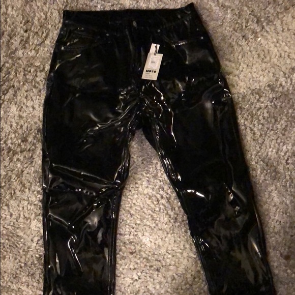 pvc pants topshop